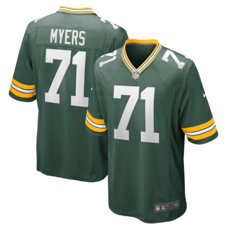 Josh Myers Green Bay Packers Game Jersey - Green