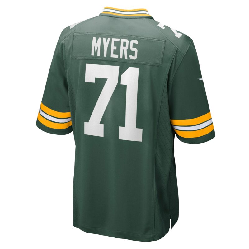 Josh Myers Green Bay Packers Game Jersey - Green - Image 3