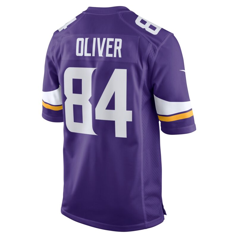 Josh Oliver Minnesota Vikings Game Player Jersey - Purple - Image 3