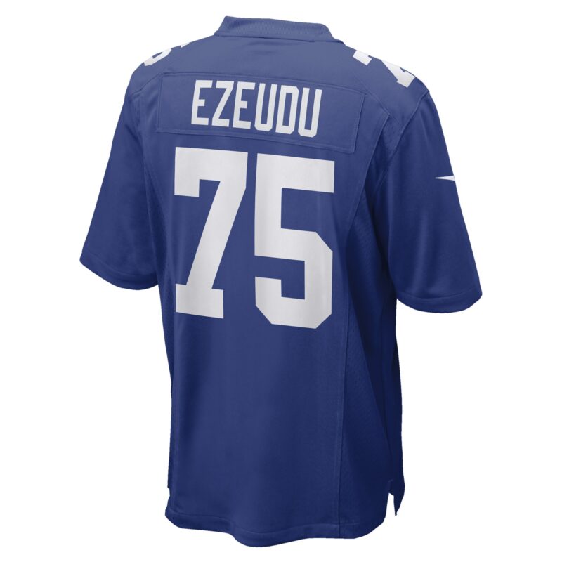 Joshua Ezeudu New York Giants Game Player Jersey - Royal - Image 3