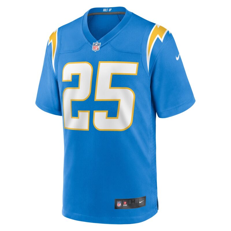 Joshua Kelley Los Angeles Chargers Game Jersey - Powder Blue - Image 2