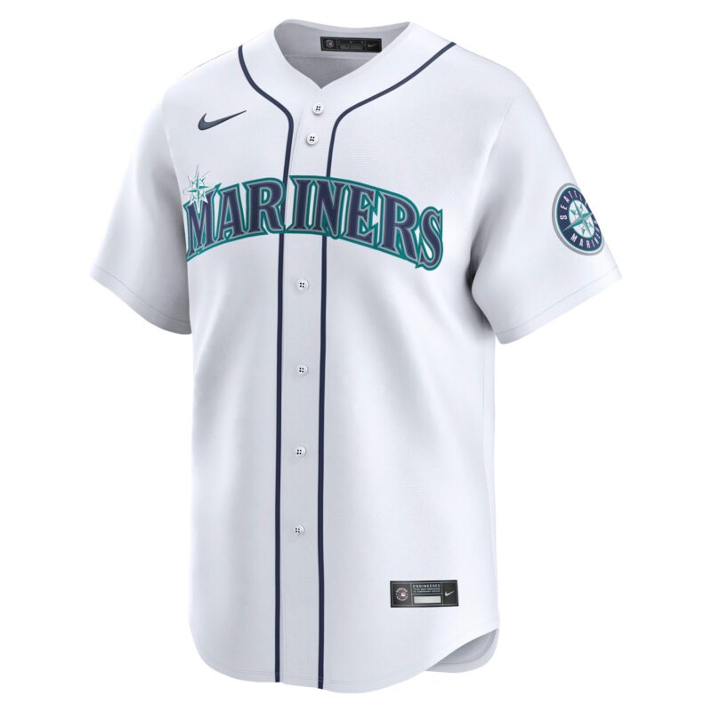 J.P. Crawford Seattle Mariners Home Limited Player Jersey - White - Image 2