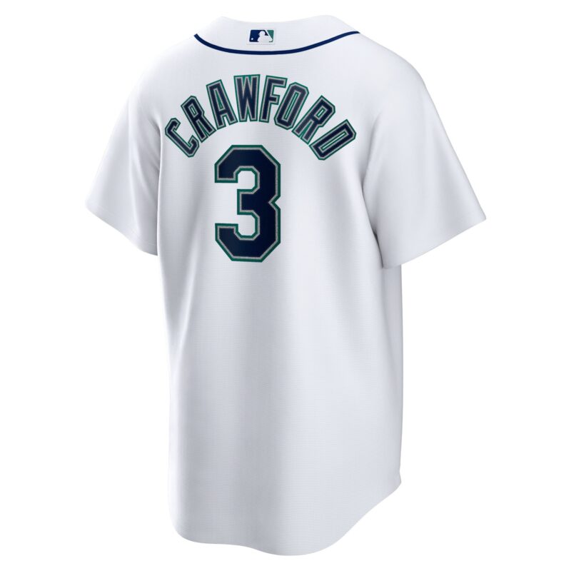 JP Crawford Seattle Mariners Home Jersey - White - Image 3