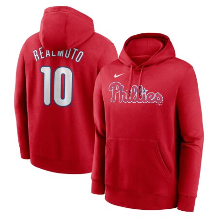 J.T. Realmuto Philadelphia Phillies Player Name & Number Club Pullover Hoodie - Red