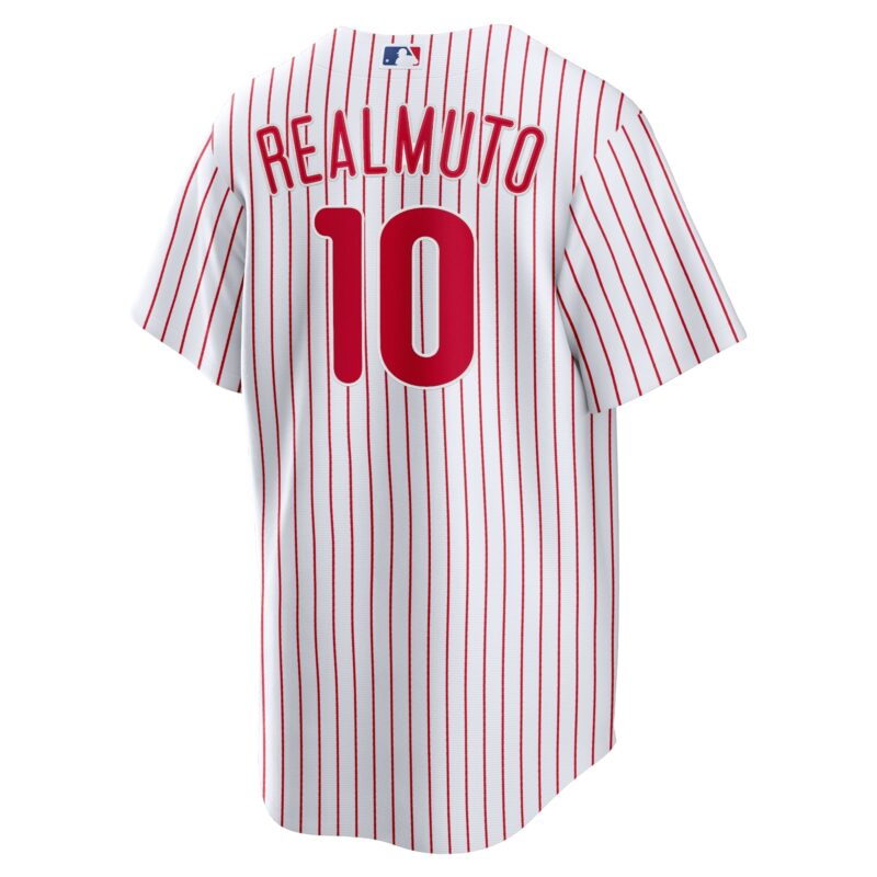 JT Realmuto Philadelphia Phillies Home Player Name Jersey - White - Image 3