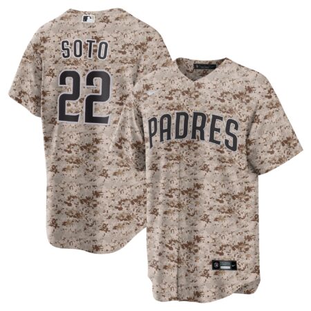 Juan Soto San Diego Padres USMC Alternate Player Jersey - Camo