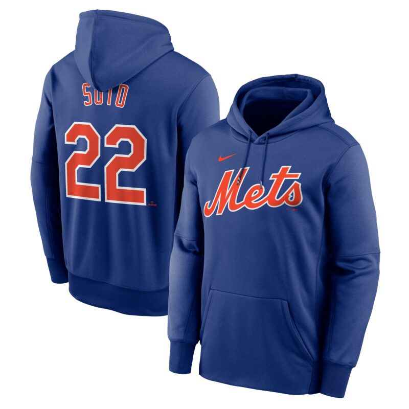 Juan Soto New York Mets Name & Number Pullover Hoodie - Royal
