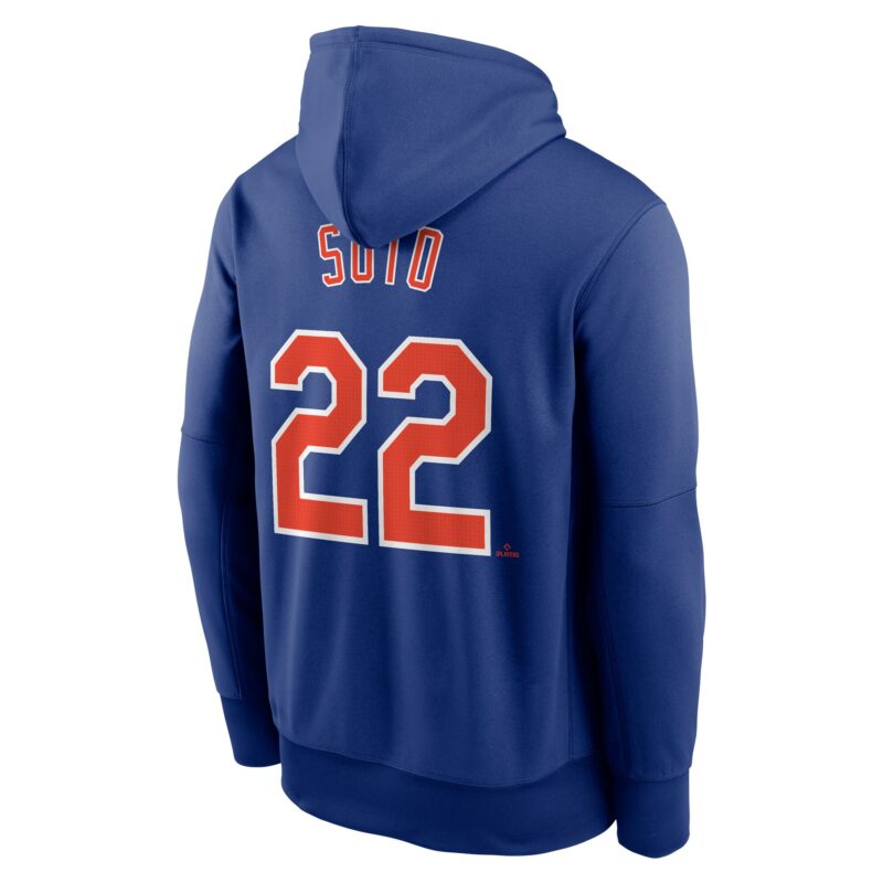 Juan Soto New York Mets Name & Number Pullover Hoodie - Royal - Image 3