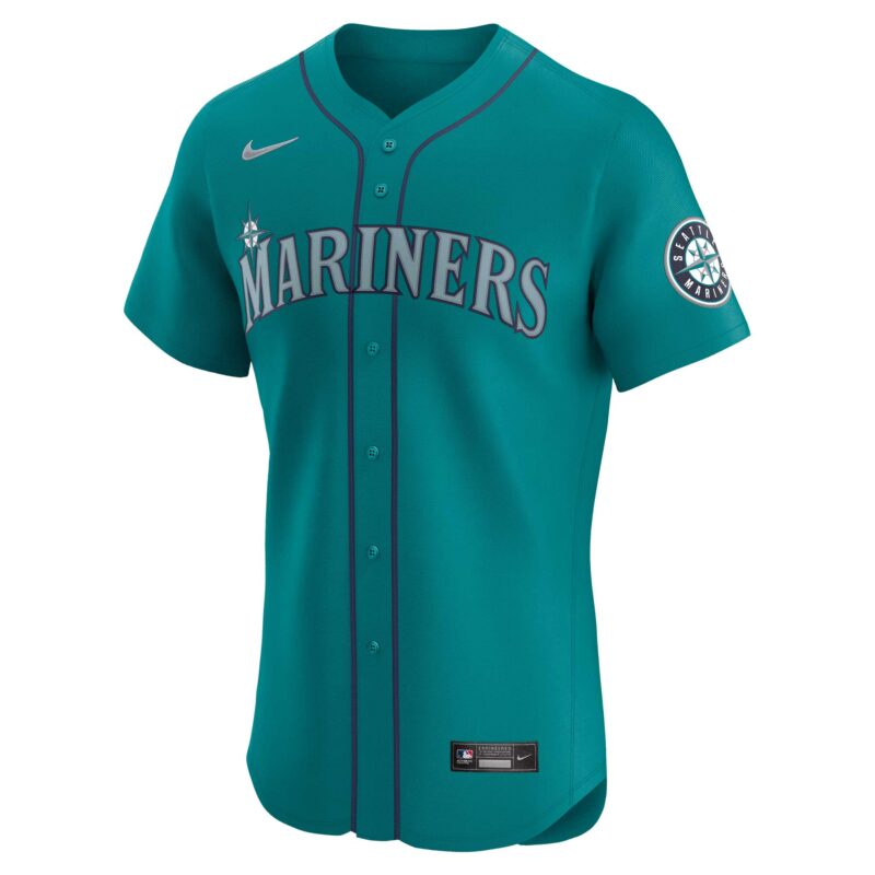 Julio Rodríguez Seattle Mariners Alternate Elite Player Jersey - Aqua - Image 2