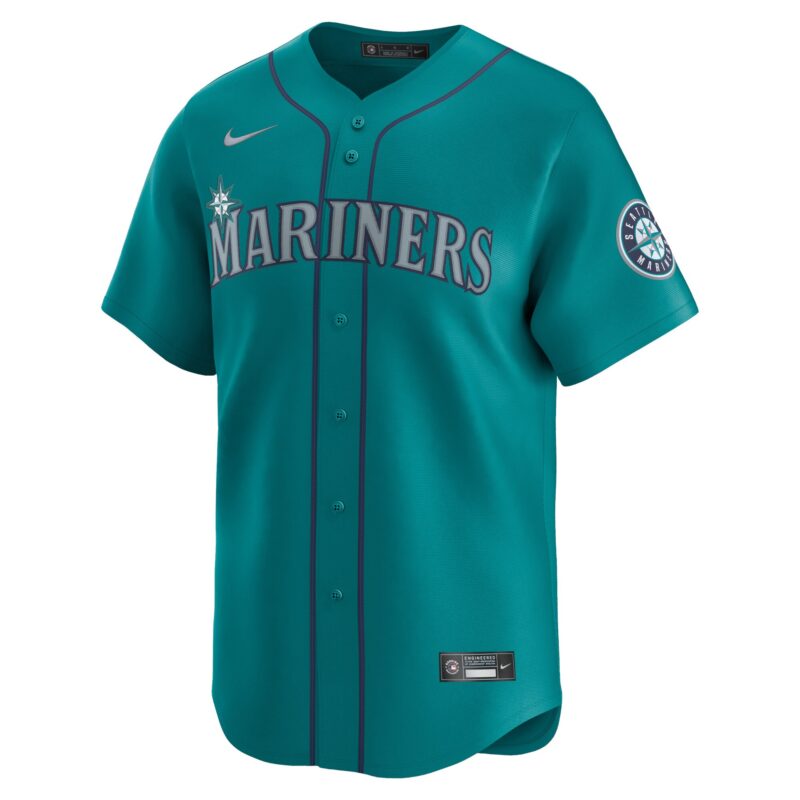 Julio Rodríguez Seattle Mariners Alternate Limited Player Jersey – Aqua - Image 2