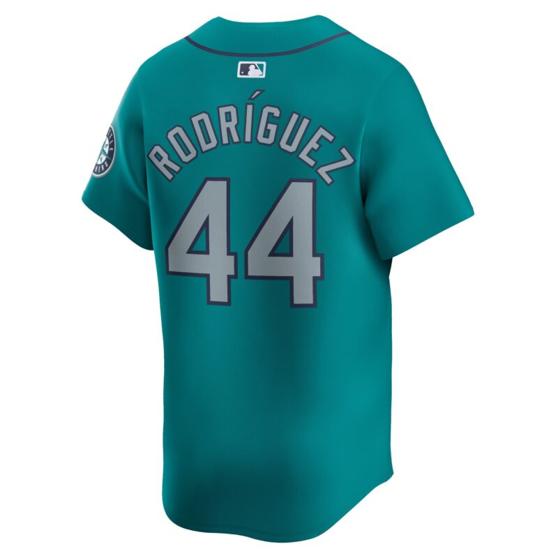 Julio Rodríguez Seattle Mariners Alternate Limited Player Jersey – Aqua - Image 3