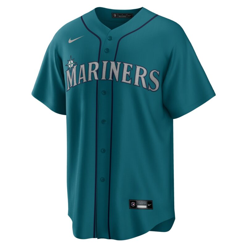 Julio Rodriguez Seattle Mariners Official Player Jersey - Aqua - Image 2