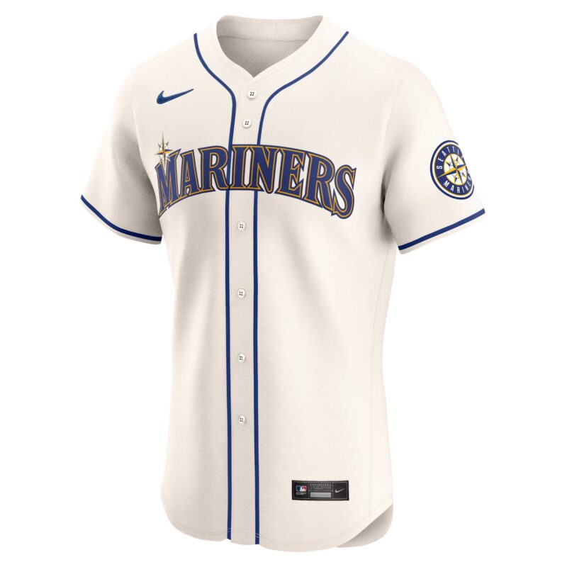 Julio Rodríguez Seattle Mariners Alternate Elite Player Jersey - Cream - Image 2