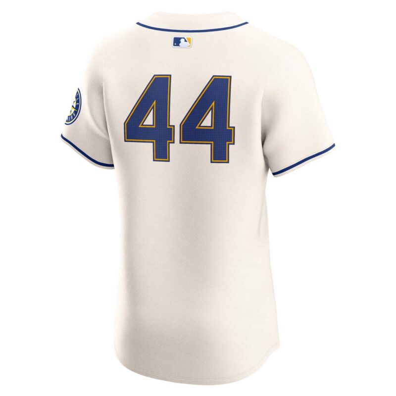 Julio Rodríguez Seattle Mariners Alternate Elite Player Jersey - Cream - Image 3