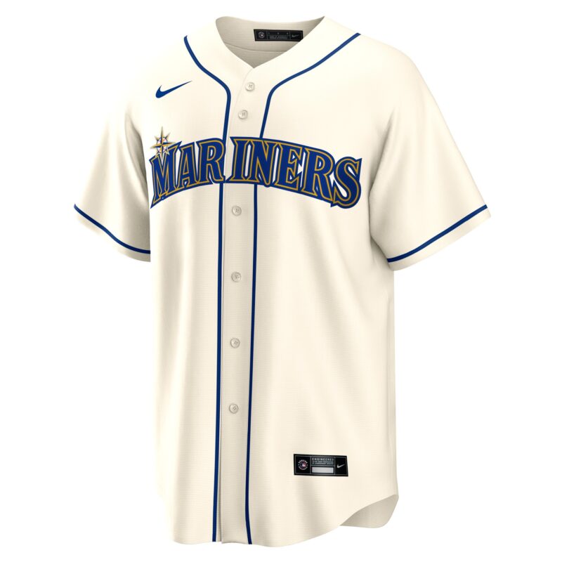 Julio Rodriguez Seattle Mariners Official Player Jersey - Cream - Image 2