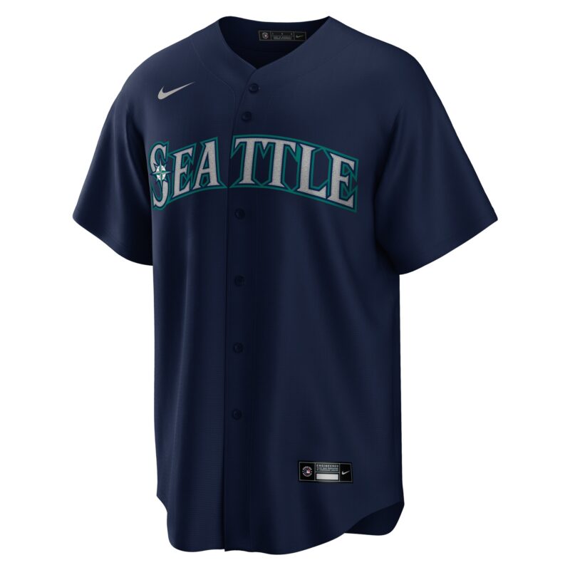 Julio Rodriguez Seattle Mariners Official Player Jersey - Navy - Image 2