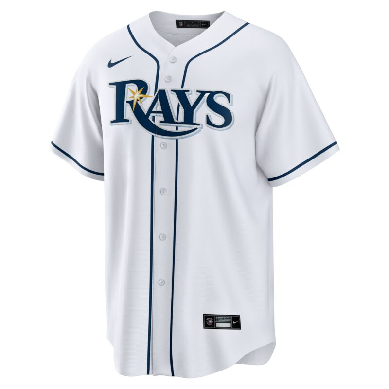 Junior Caminero Tampa Bay Rays Home Player Jersey - White - Image 2