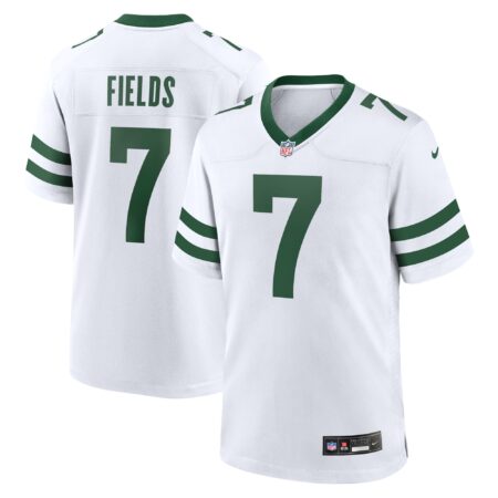 Justin Fields New York Jets Game Jersey - Legacy White