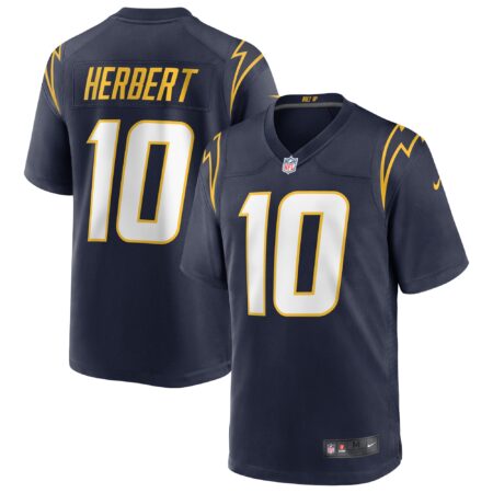 Justin Herbert Los Angeles Chargers Alternate Game Jersey - Navy