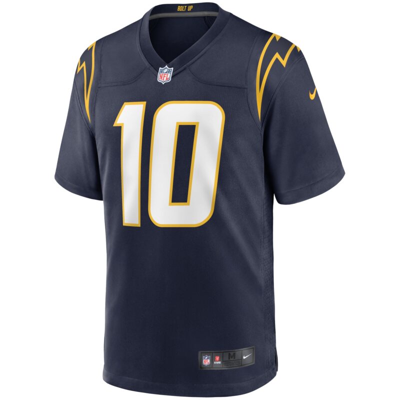 Justin Herbert Los Angeles Chargers Alternate Game Jersey - Navy - Image 2