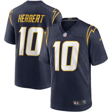 Justin Herbert Los Angeles Chargers Game Jersey - Navy