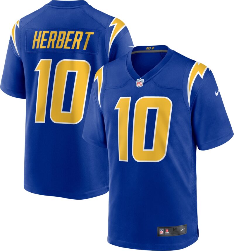 Justin Herbert Los Angeles Chargers 2nd Alternate Game Jersey - Royal