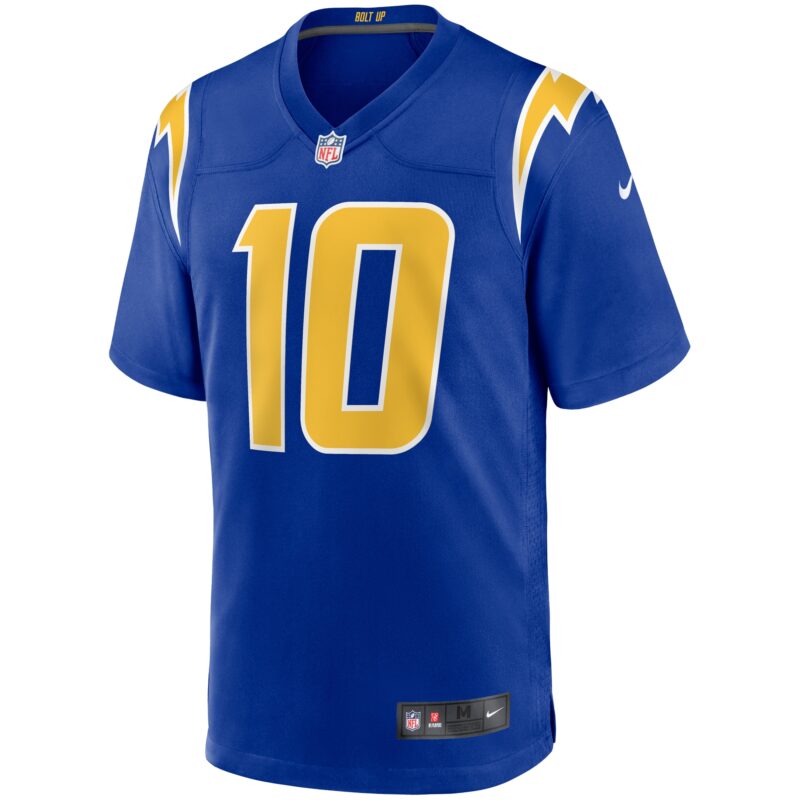 Justin Herbert Los Angeles Chargers 2nd Alternate Game Jersey - Royal - Image 2