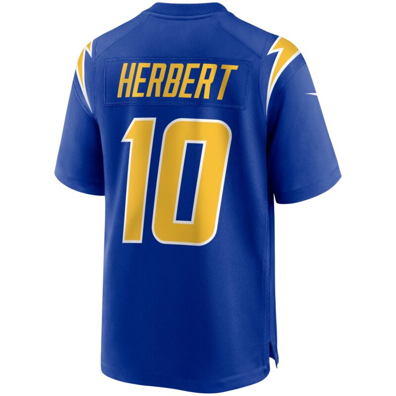 Justin Herbert Los Angeles Chargers 2nd Alternate Game Jersey - Royal - Image 3