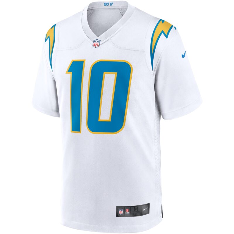 Justin Herbert Los Angeles Chargers Game Jersey - White - Image 2