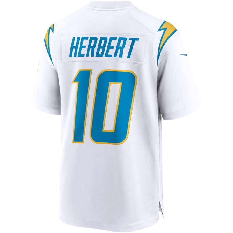 Justin Herbert Los Angeles Chargers Game Jersey - White - Image 3