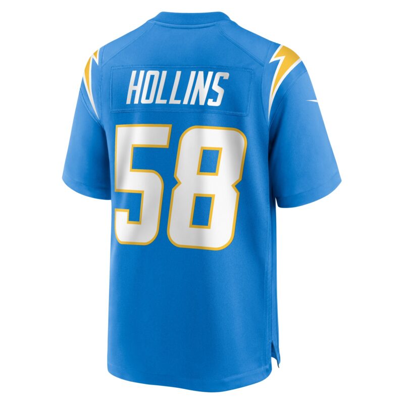 Justin Hollins Los Angeles Chargers Game Jersey - Powder Blue - Image 3