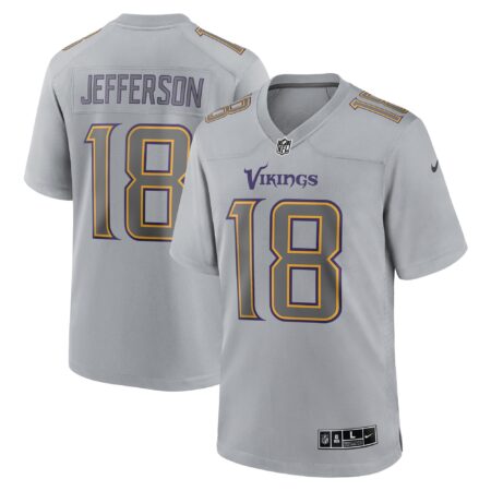 Justin Jefferson Minnesota Vikings Atmosphere Fashion Game Jersey - Gray