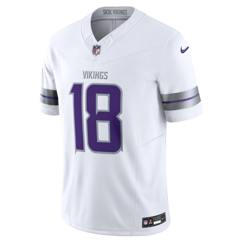 Justin Jefferson Minnesota Vikings Alternate Vapor F.U.S.E. Limited Jersey - White - Image 2