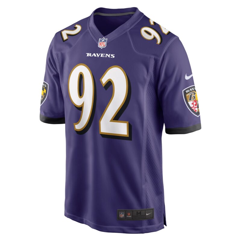 Justin Madubuike Baltimore Ravens Game Player Jersey - Purple - Image 2
