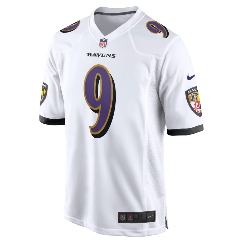 Justin Tucker Baltimore Ravens Game Jersey - White - Image 2