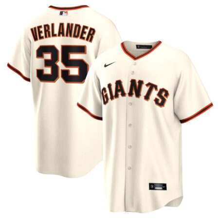 Justin Verlander San Francisco Giants Home Jersey - Cream