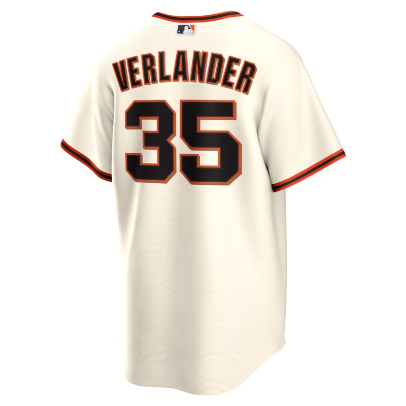 Justin Verlander San Francisco Giants Home Jersey - Cream - Image 3