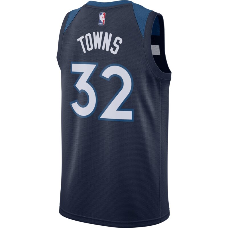 Karl-Anthony Towns Minnesota Timberwolves Swingman Jersey Navy - Icon Edition - Image 3