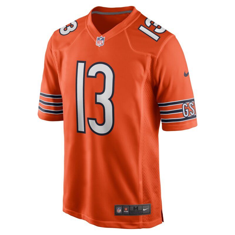Keenan Allen Chicago Bears Alternate Game Jersey - Orange - Image 2
