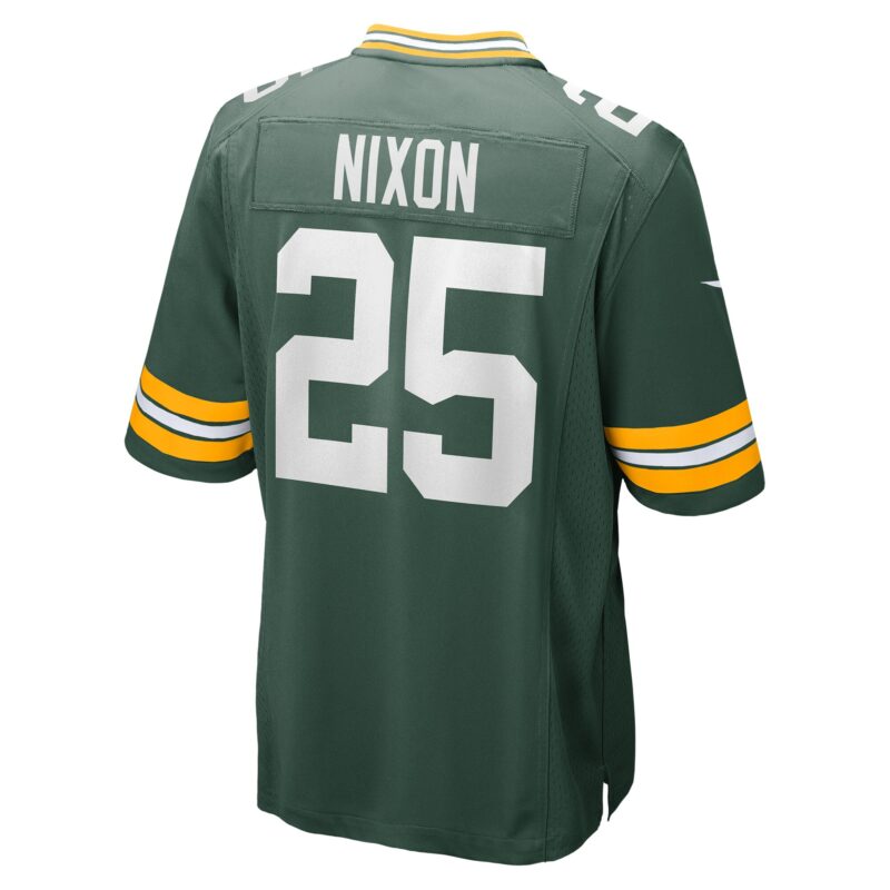 Keisean Nixon Green Bay Packers Game Player Jersey - Green - Image 3