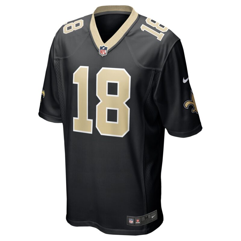 Keith Kirkwood New Orleans Saints Team Game Jersey - Black - Image 2