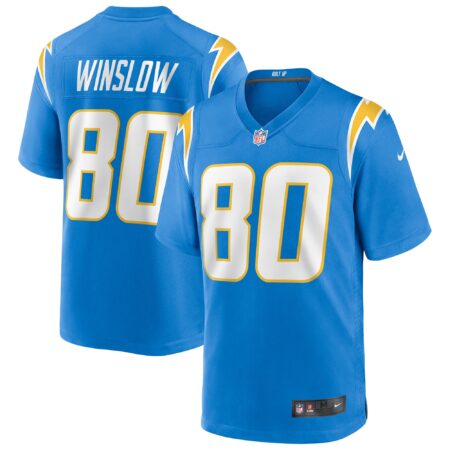 Kellen Winslow Los Angeles Chargers Game Retired Player Jersey - Powder Blue