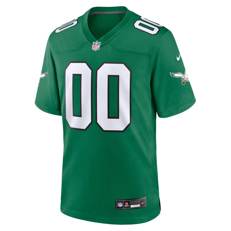 Philadelphia Eagles Alternate Custom Game Jersey - Kelly Green - Image 2