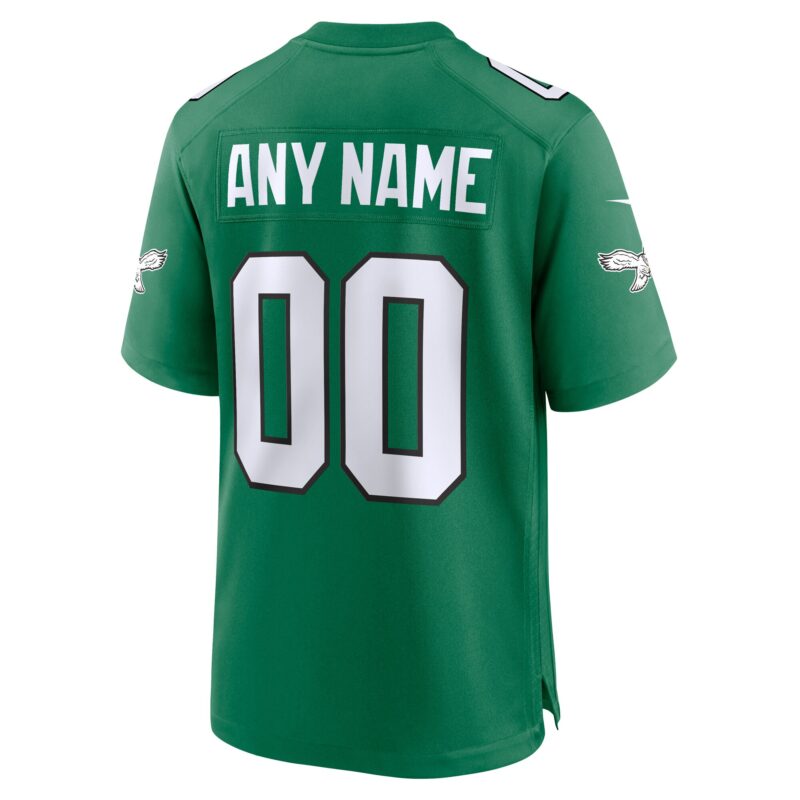 Philadelphia Eagles Alternate Custom Game Jersey - Kelly Green - Image 3