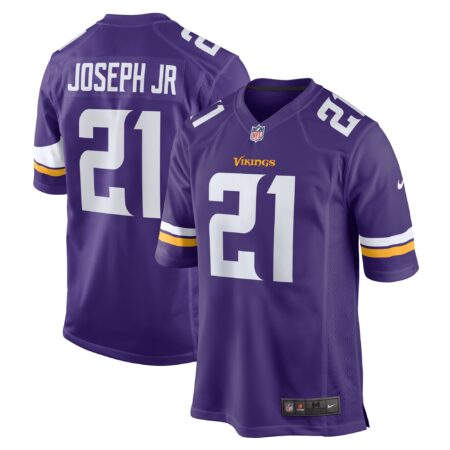 Kelvin Joseph Jr. Minnesota Vikings Team Game Jersey - Purple