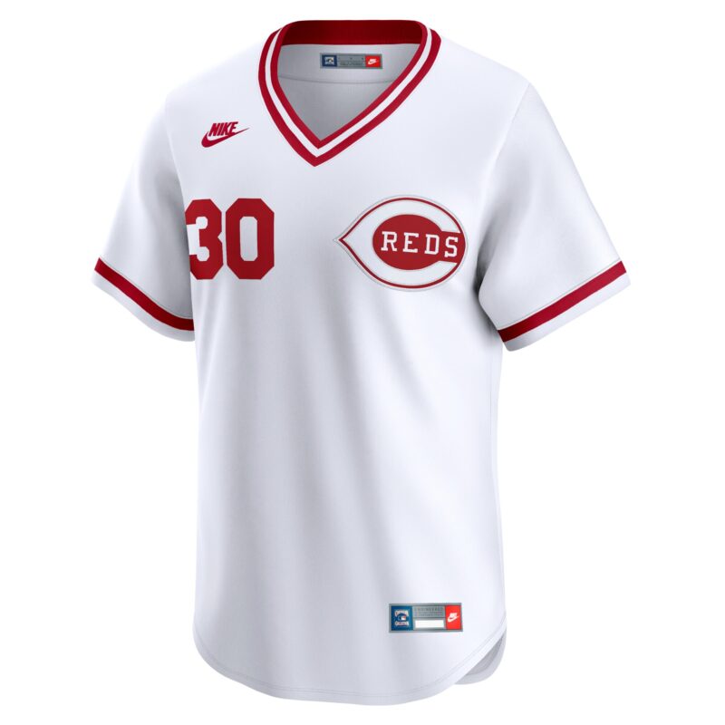 Ken Griffey Cincinnati Reds Throwback Cooperstown Limited Jersey - White - Image 2