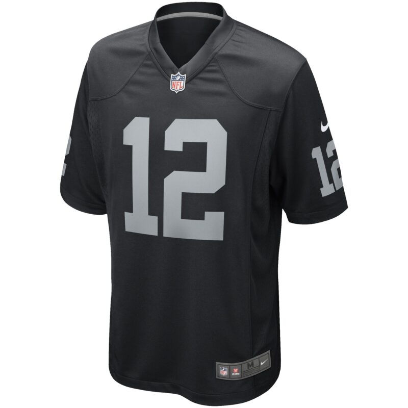 Ken Stabler Las Vegas Raiders Game Retired Player Jersey - Black - Image 2