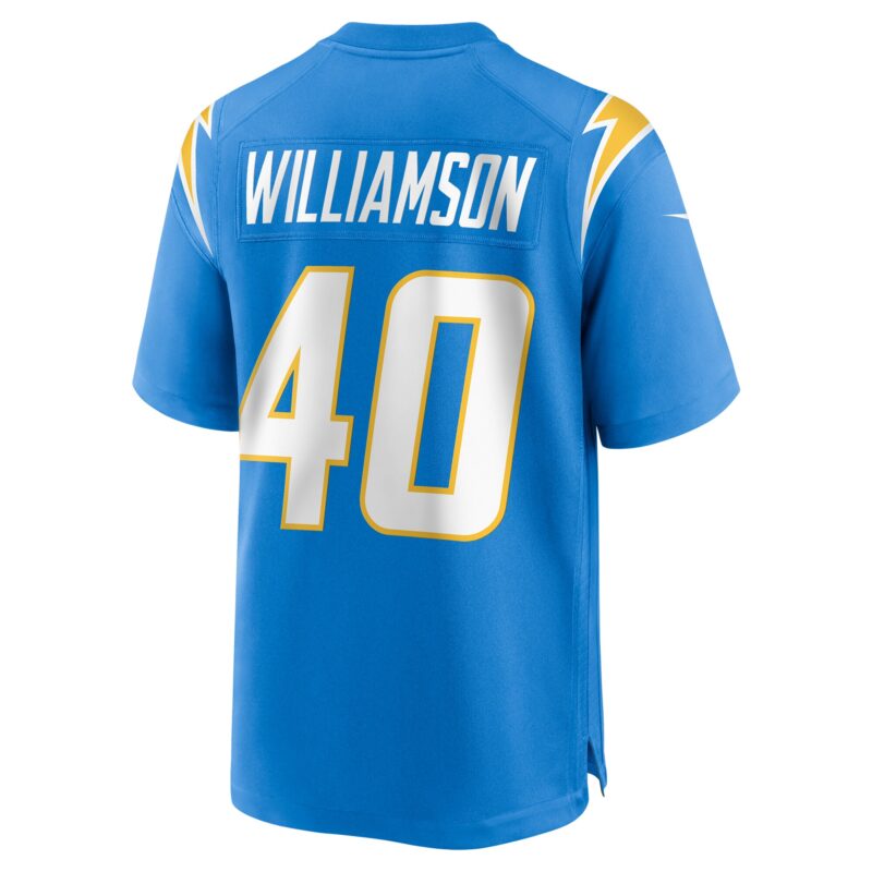 Kendall Williamson Los Angeles Chargers Team Game Jersey - Powder Blue - Image 3