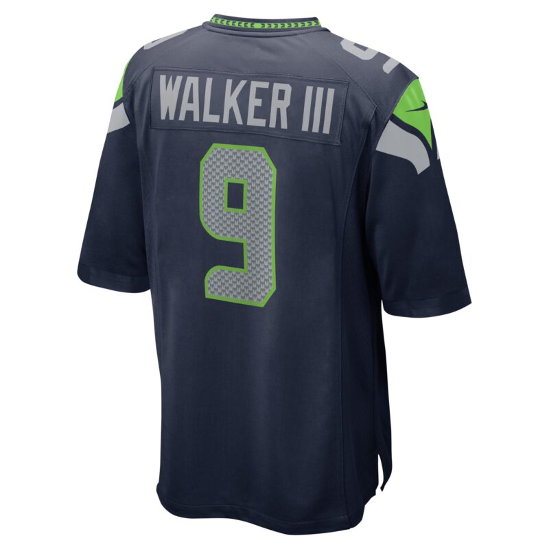Kenneth Walker III Seattle Seahawks Player Game Jersey - Navy - Image 3