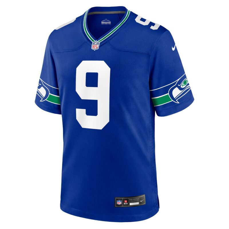 Kenneth Walker III Seattle Seahawks Throwback Player Game Jersey - Royal - Image 2